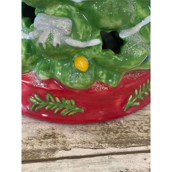 Disney Princess Porcelain Christmas Figurine Belle Cinderella Snow White LightUp - Picture 8 of 12